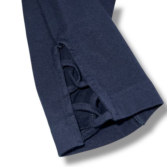 Old Navy Womens Leggings High Rise Ankle Length Strappy Ankle Navy Blue 2X - Picture 3 of 7